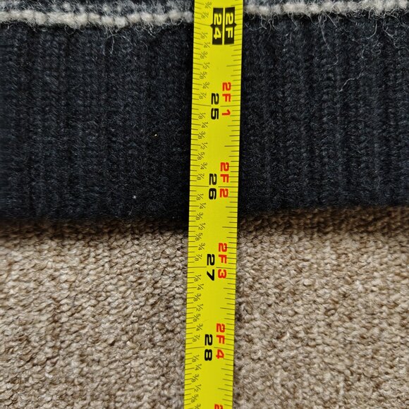 EASTERN MOUNTAIN SPORTS Sweater Men L Black 100% Wool Crewneck Pullover Classic - Picture 7 of 7